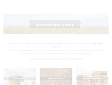 Tablet Screenshot of organicmilling.com